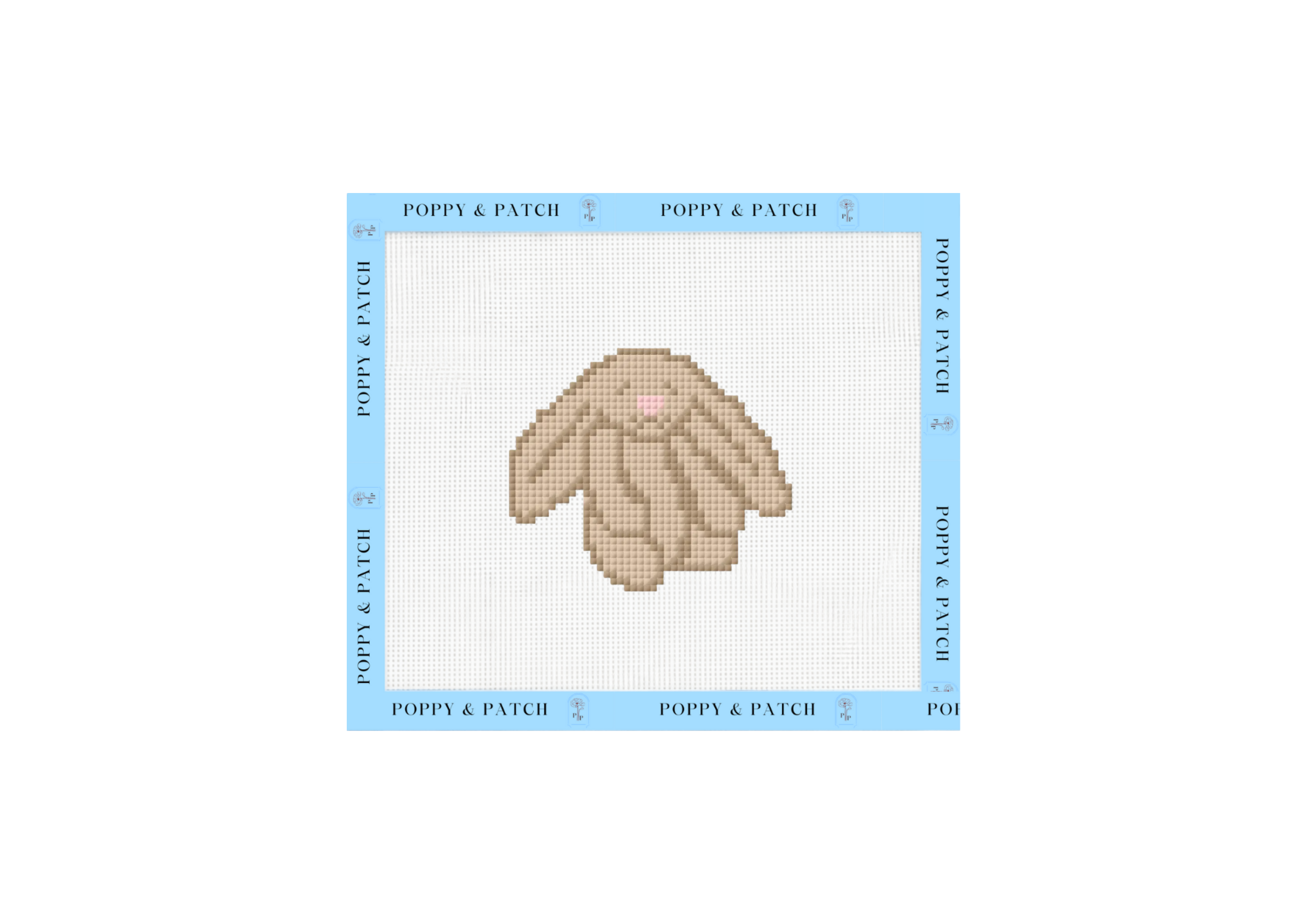Jellycat Bashful Beige Bunny Needlepoint Canvas