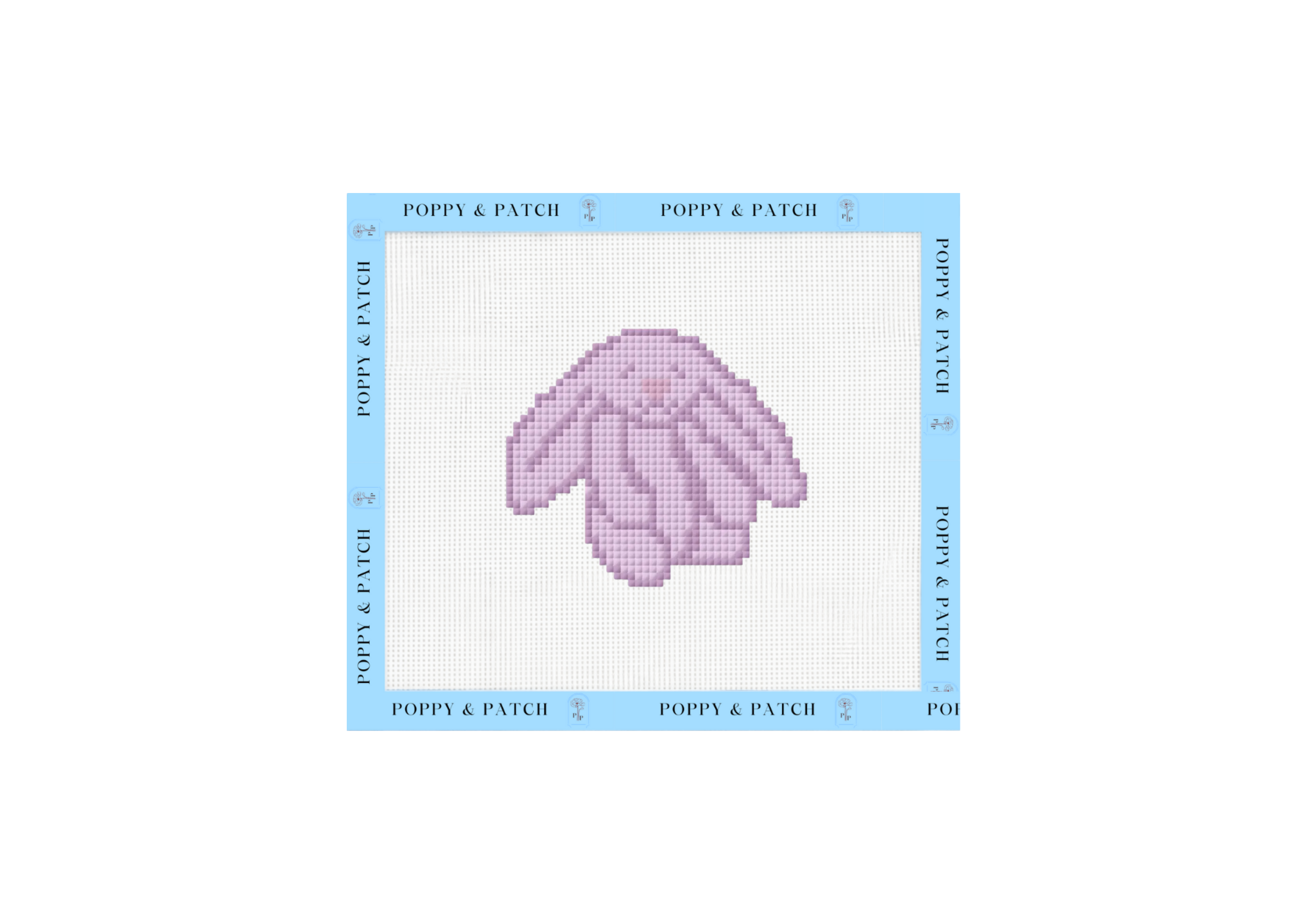 Jellycat Bashful Viola Bunny Needlepoint Canvas