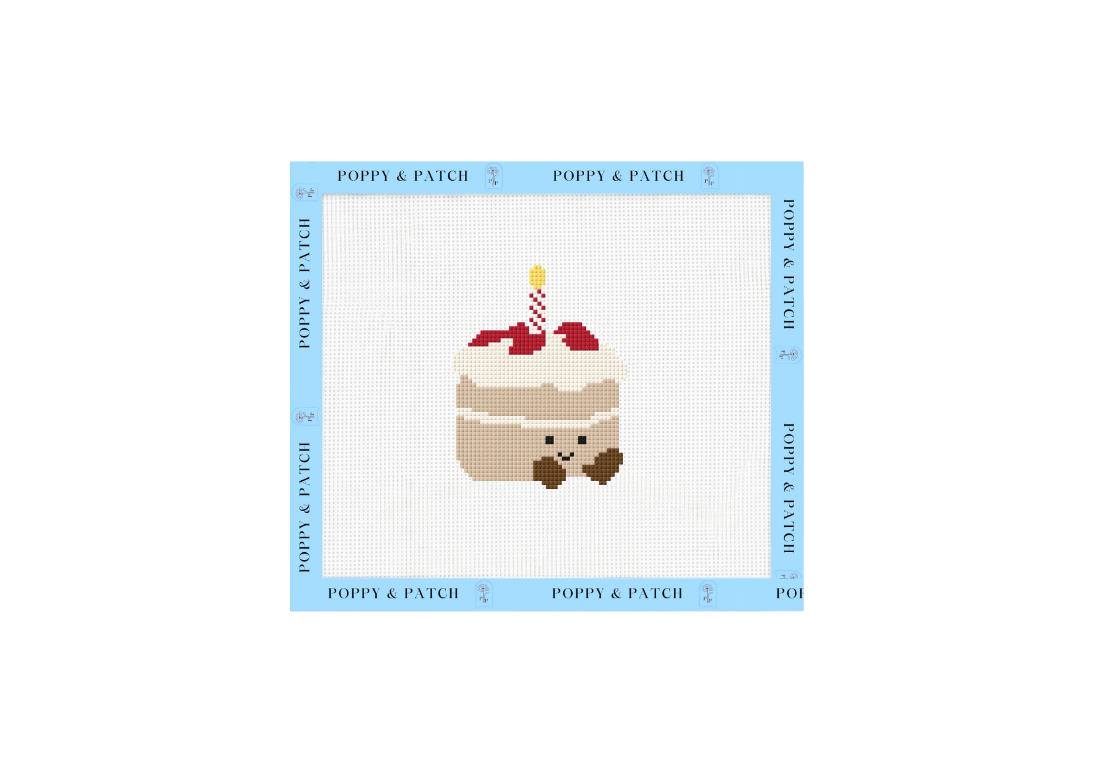 Jellycat Birthday Cake Needlepoint Canvas