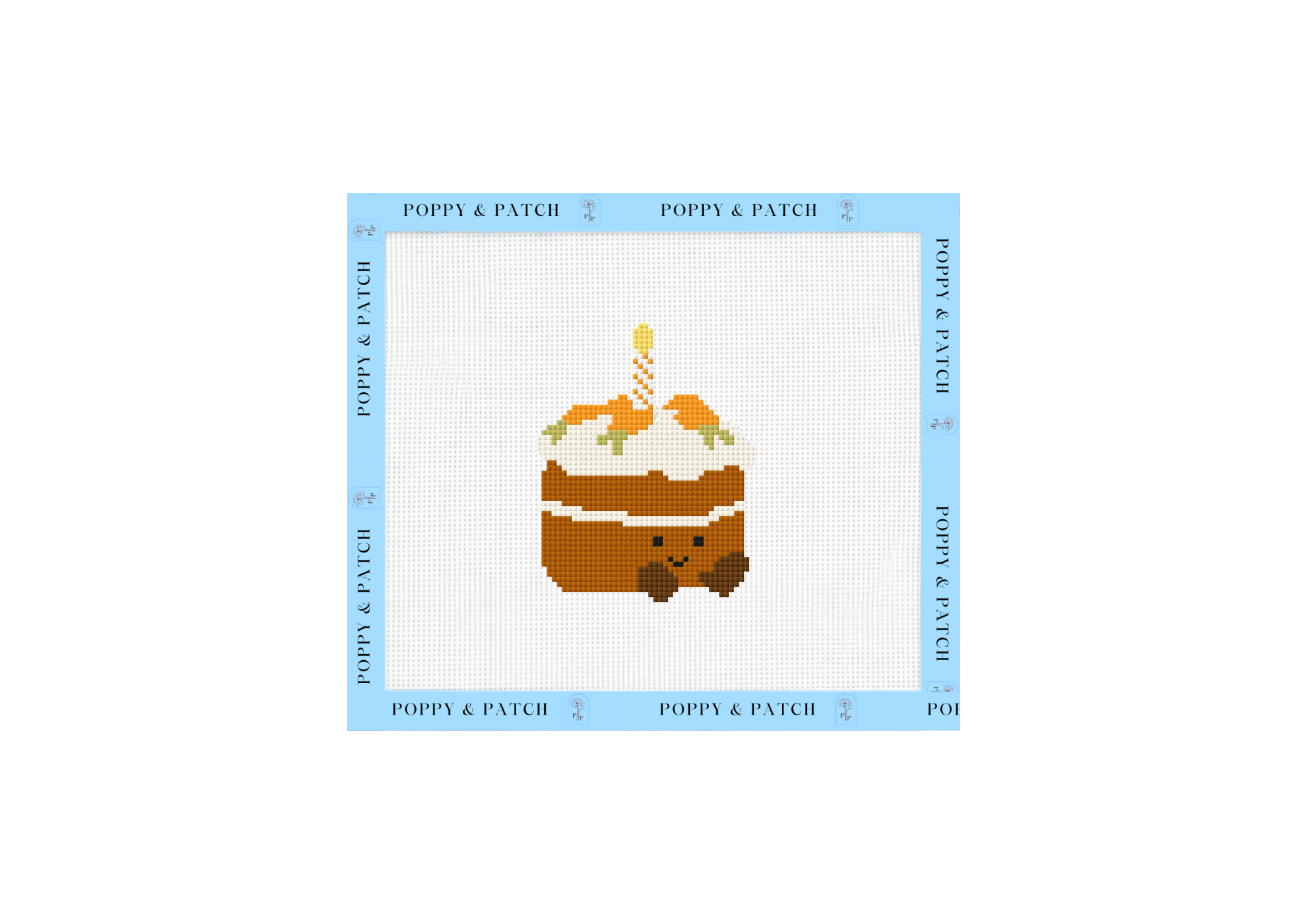 Jellycat Carrot Cake Needlepoint Canvas