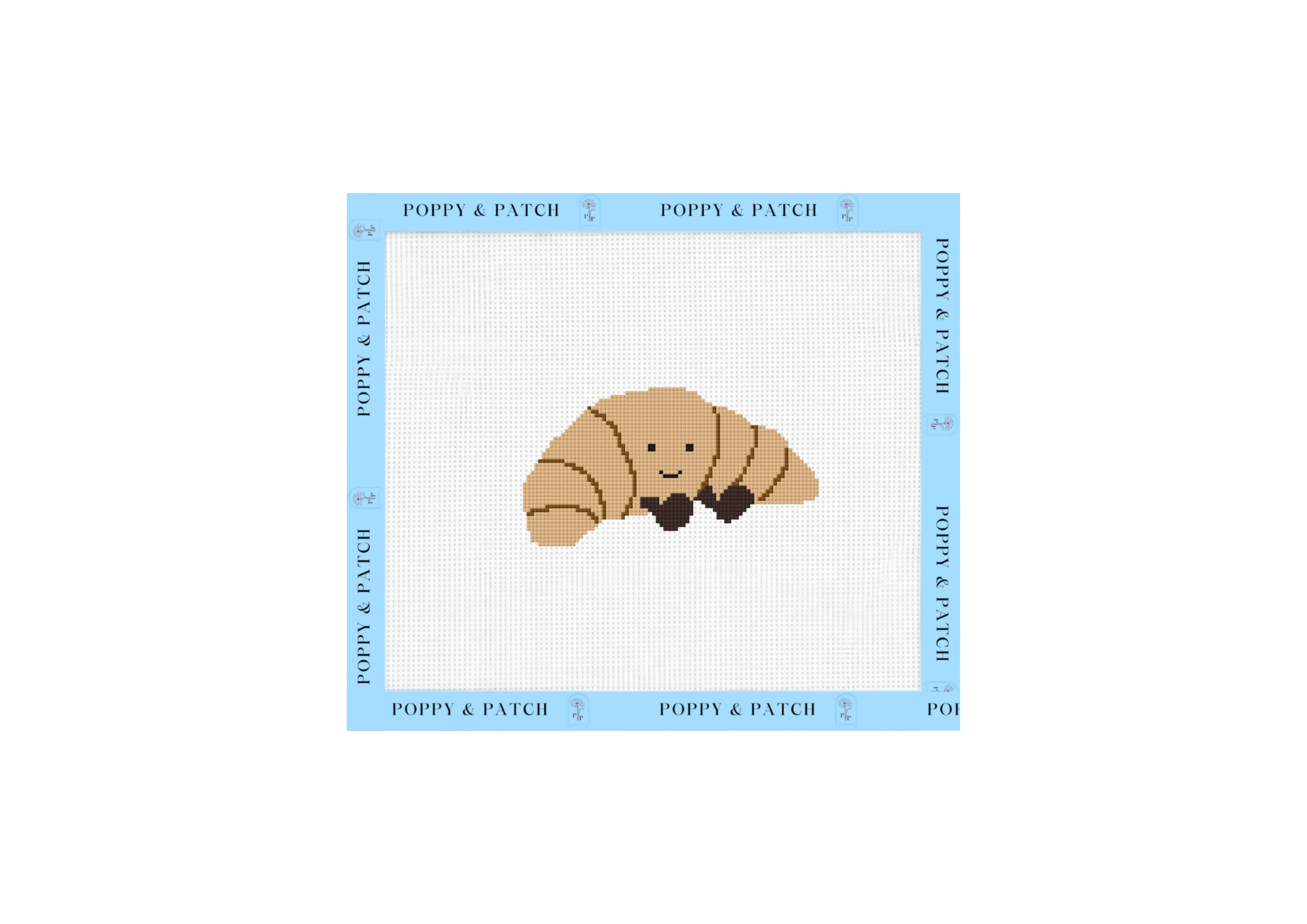Jellycat Croissant Needlepoint Canvas