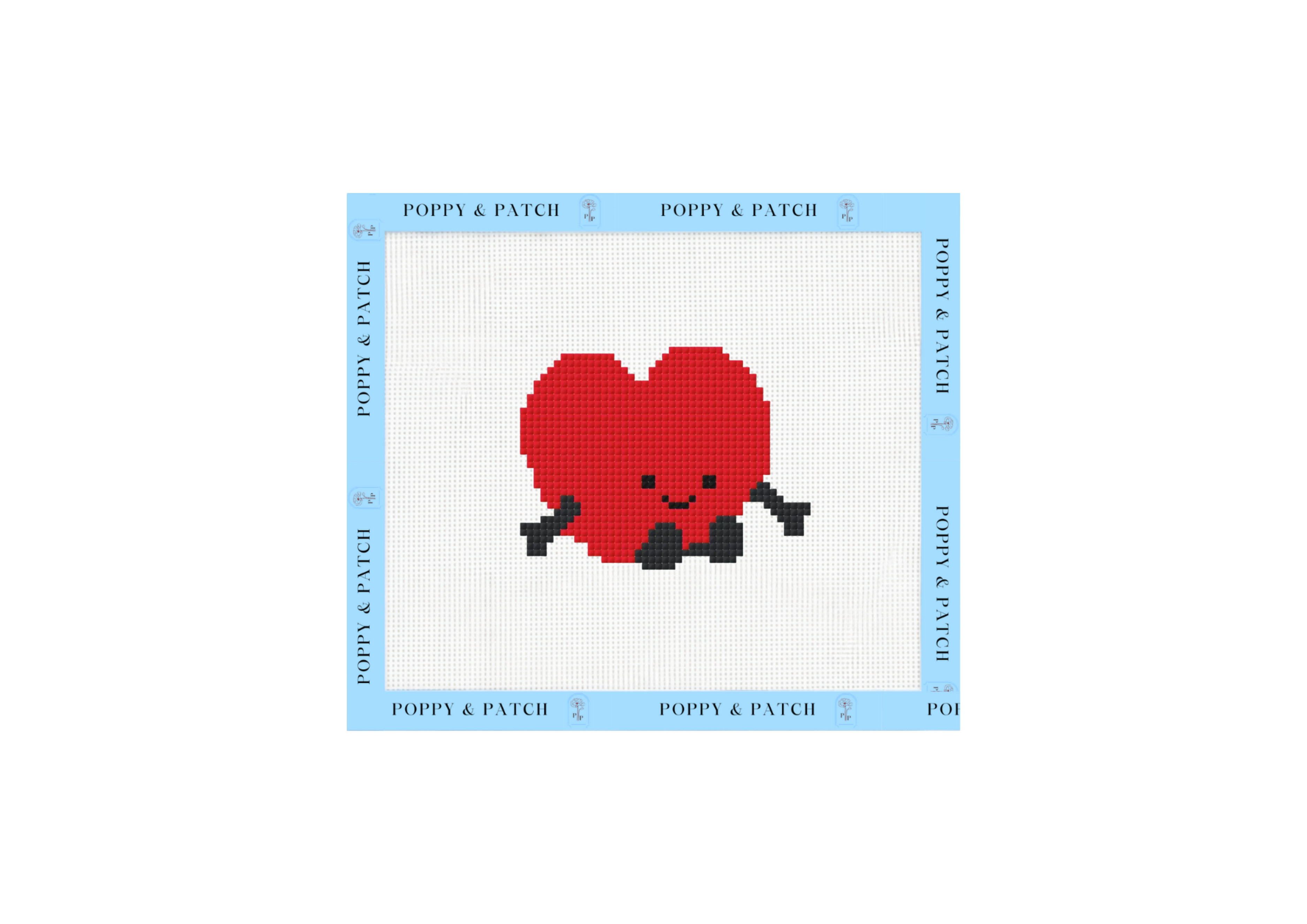 Jellycat Heart Needlepoint Canvas