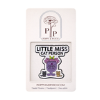 Little Miss Cat Person Needle Minder – Needle Holder –  Needlepoint, Cross Stitch & Embroidery