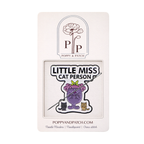 Little Miss Cat Person Needle Minder – Needle Holder –  Needlepoint, Cross Stitch & Embroidery