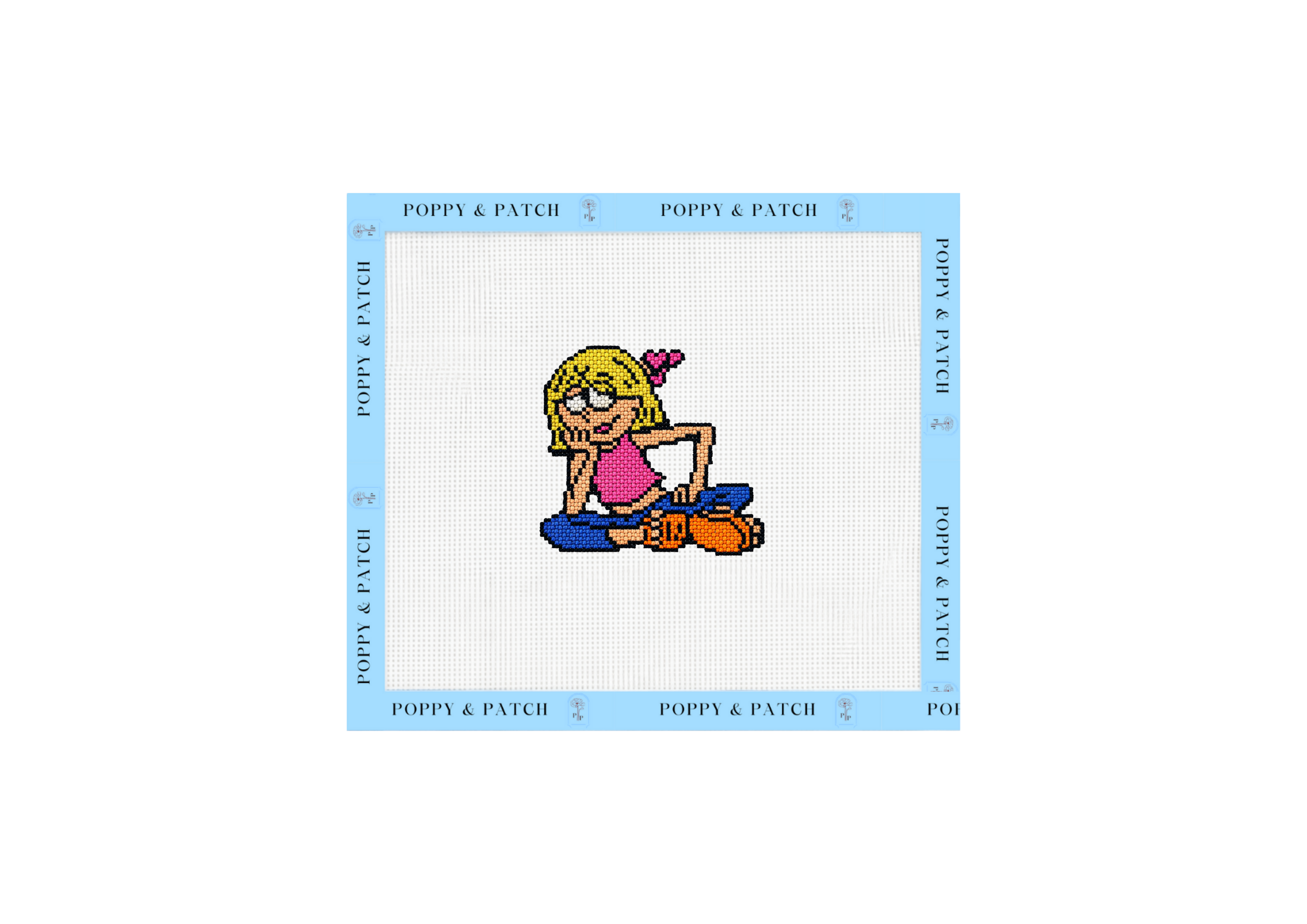 Lizzie McGuire Needlepoint Canvas – Retro 2000s TV Show