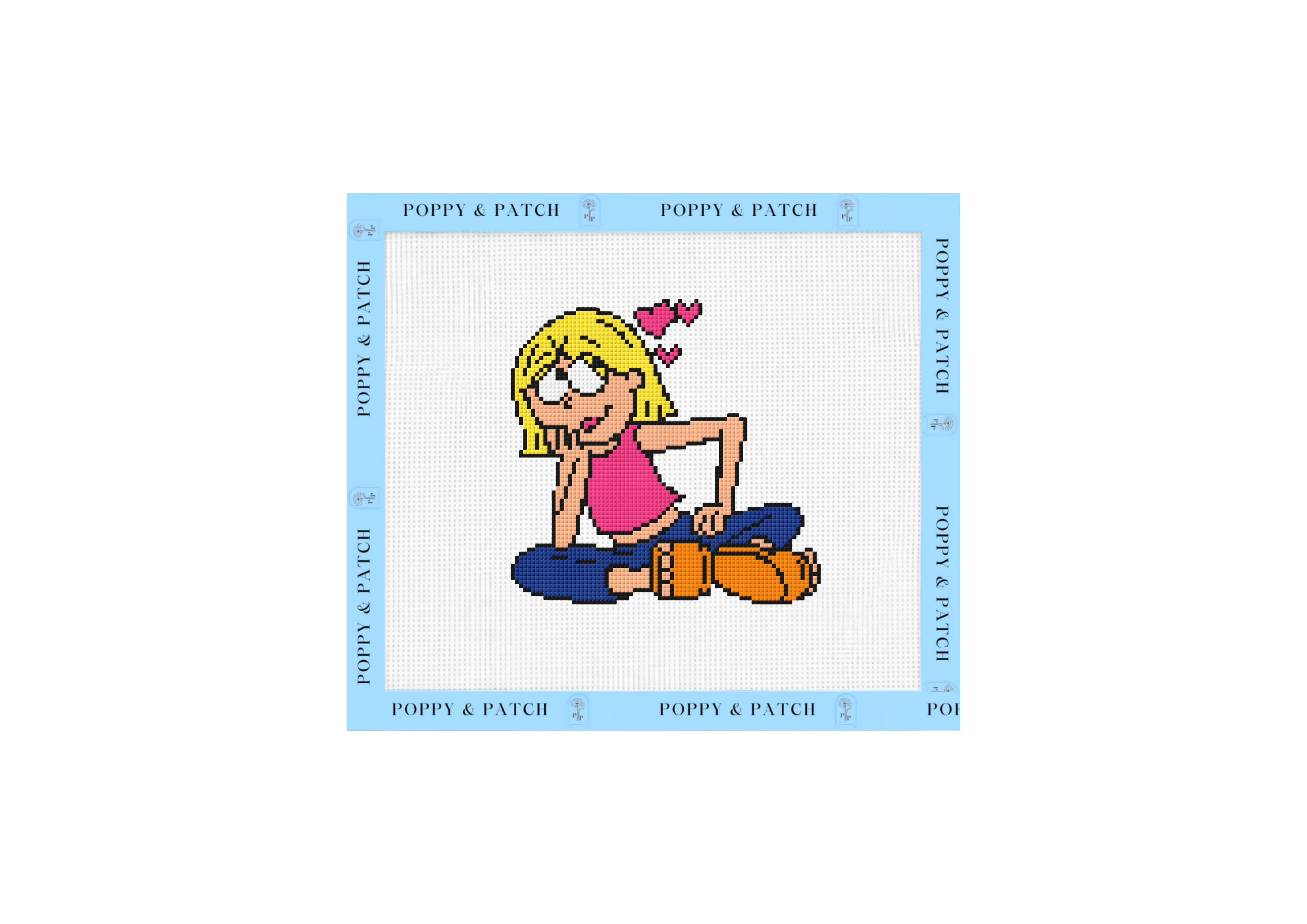 Lizzie McGuire Needlepoint Canvas – Retro 2000s TV Show