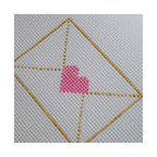 Love Note Needlepoint Canvas –  Envelope Design