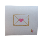 Love Note Needlepoint Canvas –  Envelope Design