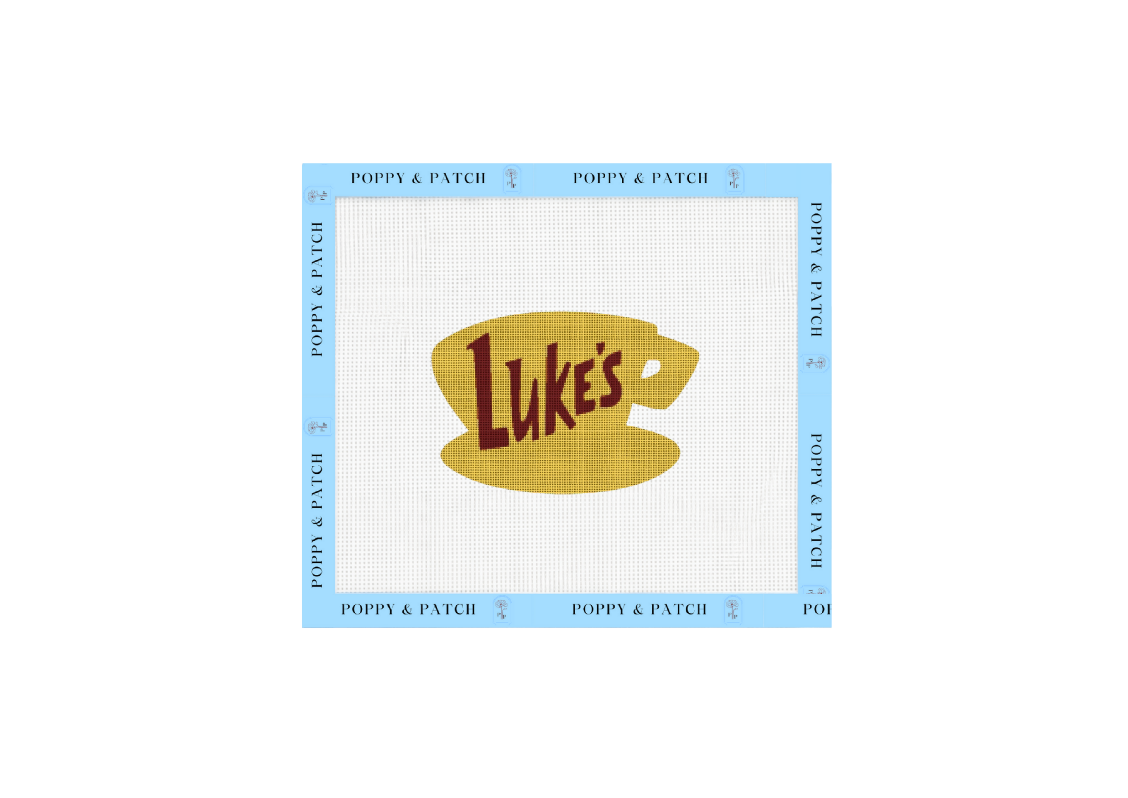 Luke's Diner Gilmore Girls Needlepoint Canvas