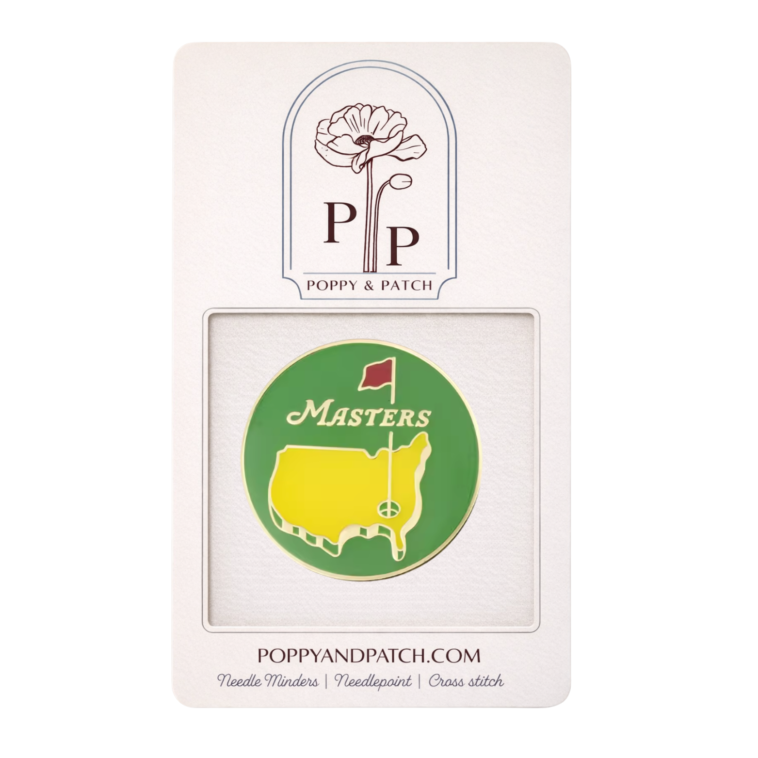 Masters Golf Needle Minder –Needle Holder – Needlepoint Cross Stitch & Embroidery