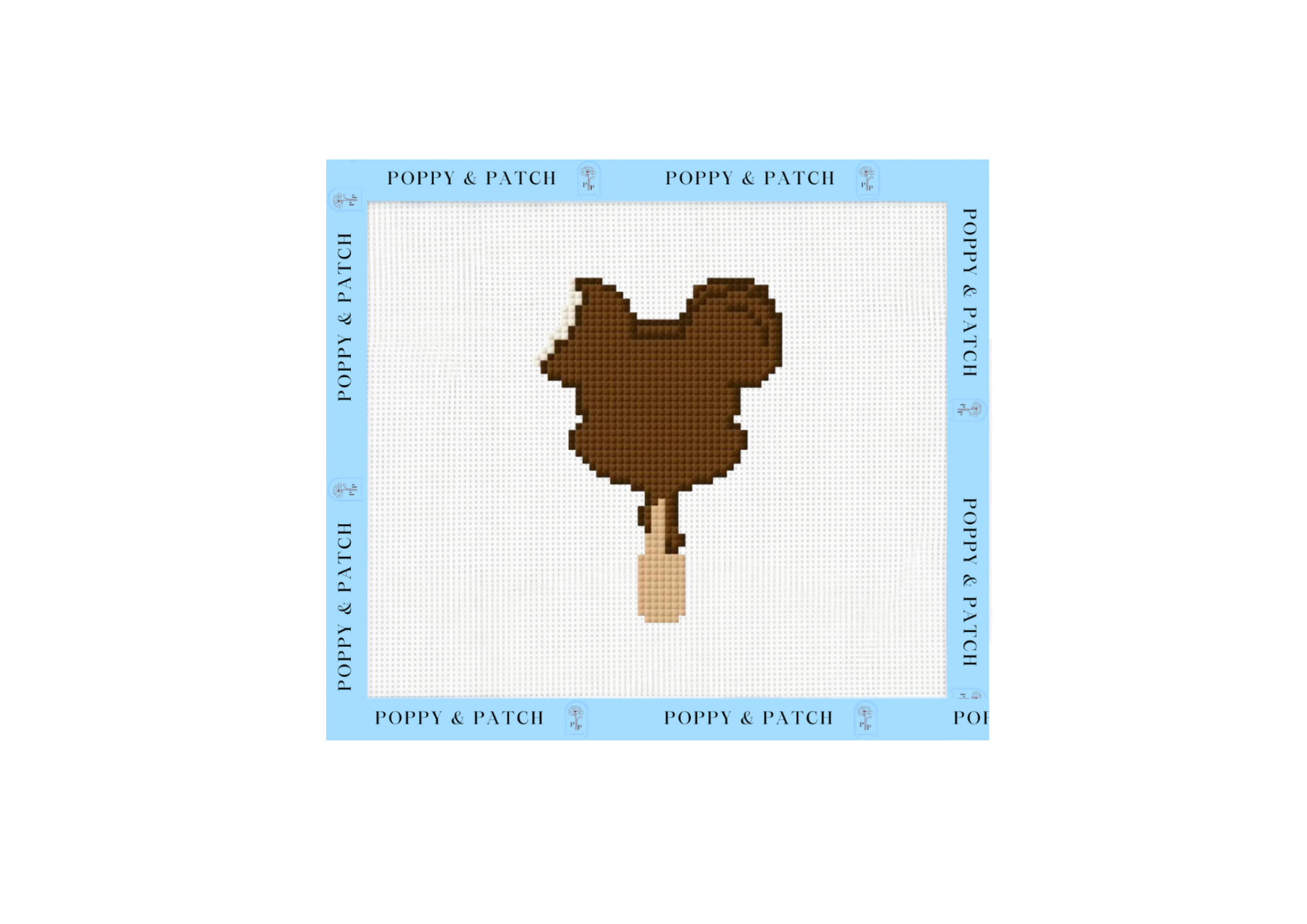 Mickey Ice Cream Bar Needlepoint Canvas