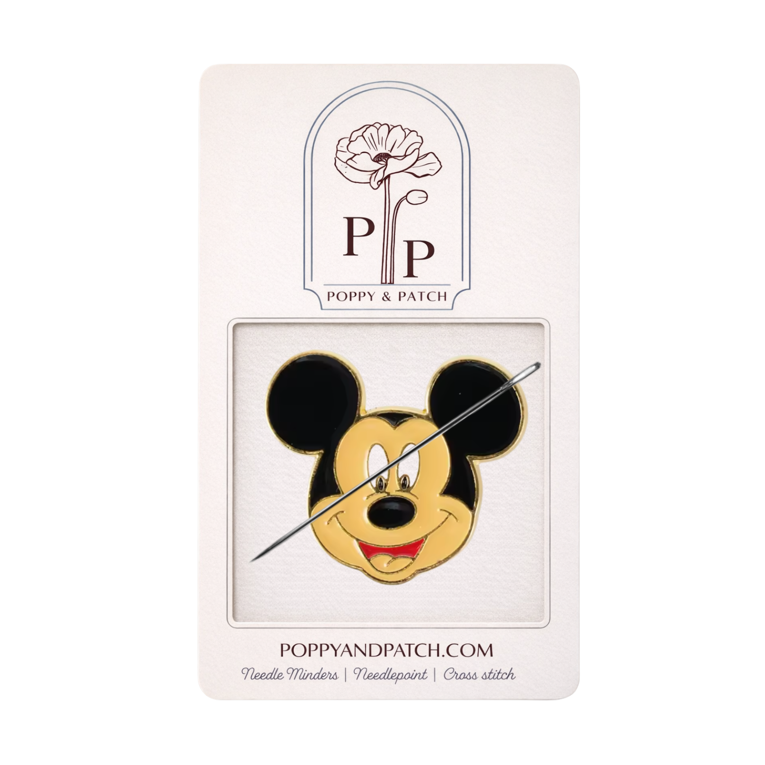 Mickey Mouse Needle Minder – Needlepoint, Cross Stitch, Embroidery