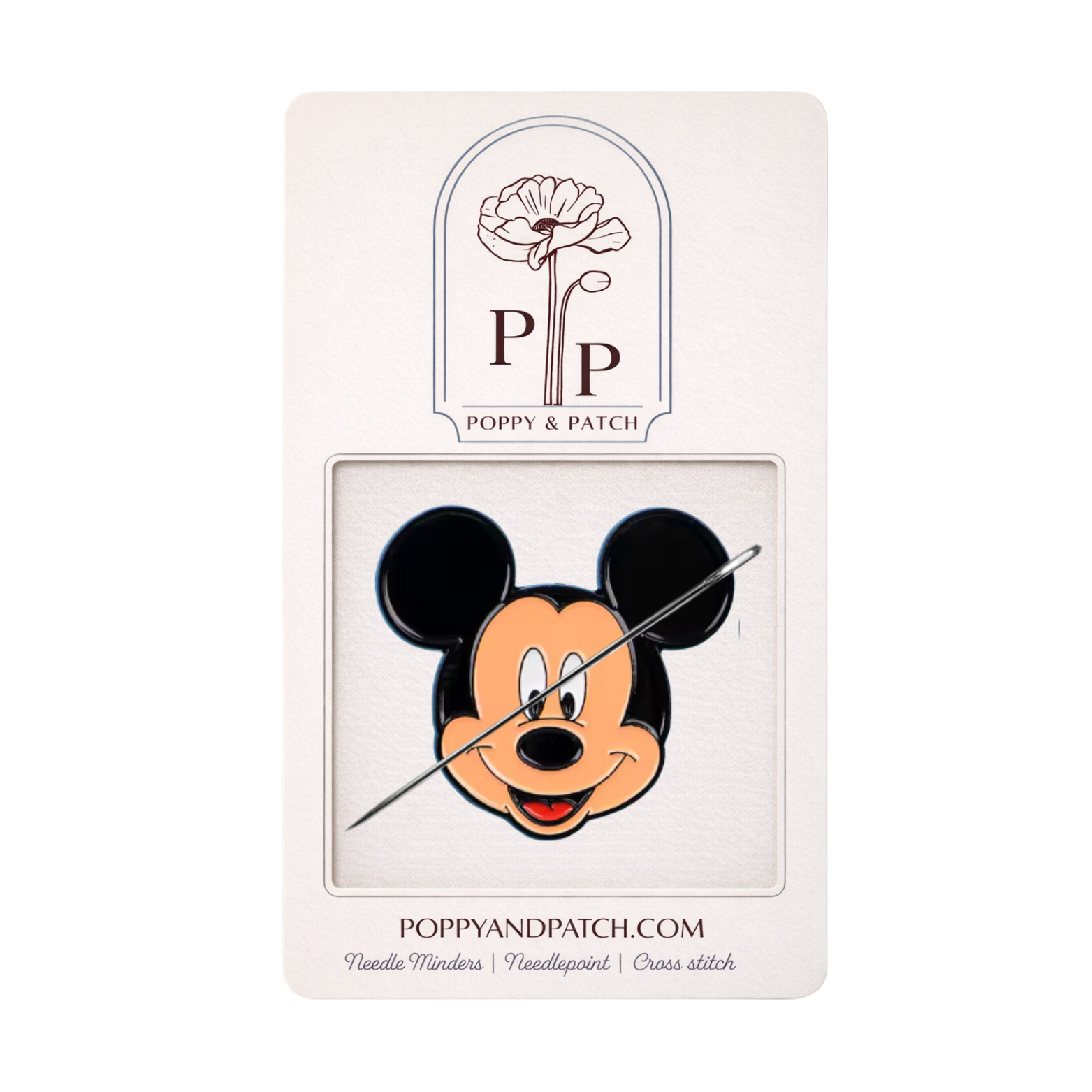 Mickey Mouse Needle Minder – Needlepoint, Cross Stitch, Embroidery