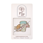 Milk & Cookies Needle Minder – Needle Holder – Needlepoint, Cross Stitch & Embroidery