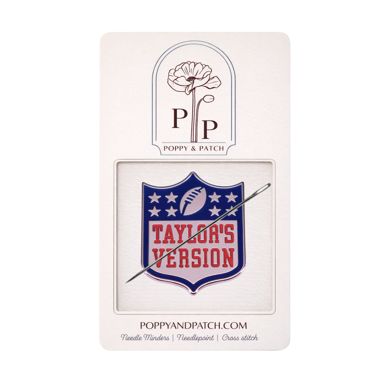 NFL (Taylor’s Version) Needle Minder –Needle Holder – Needlepoint, Cross Stitch, & Embroidery