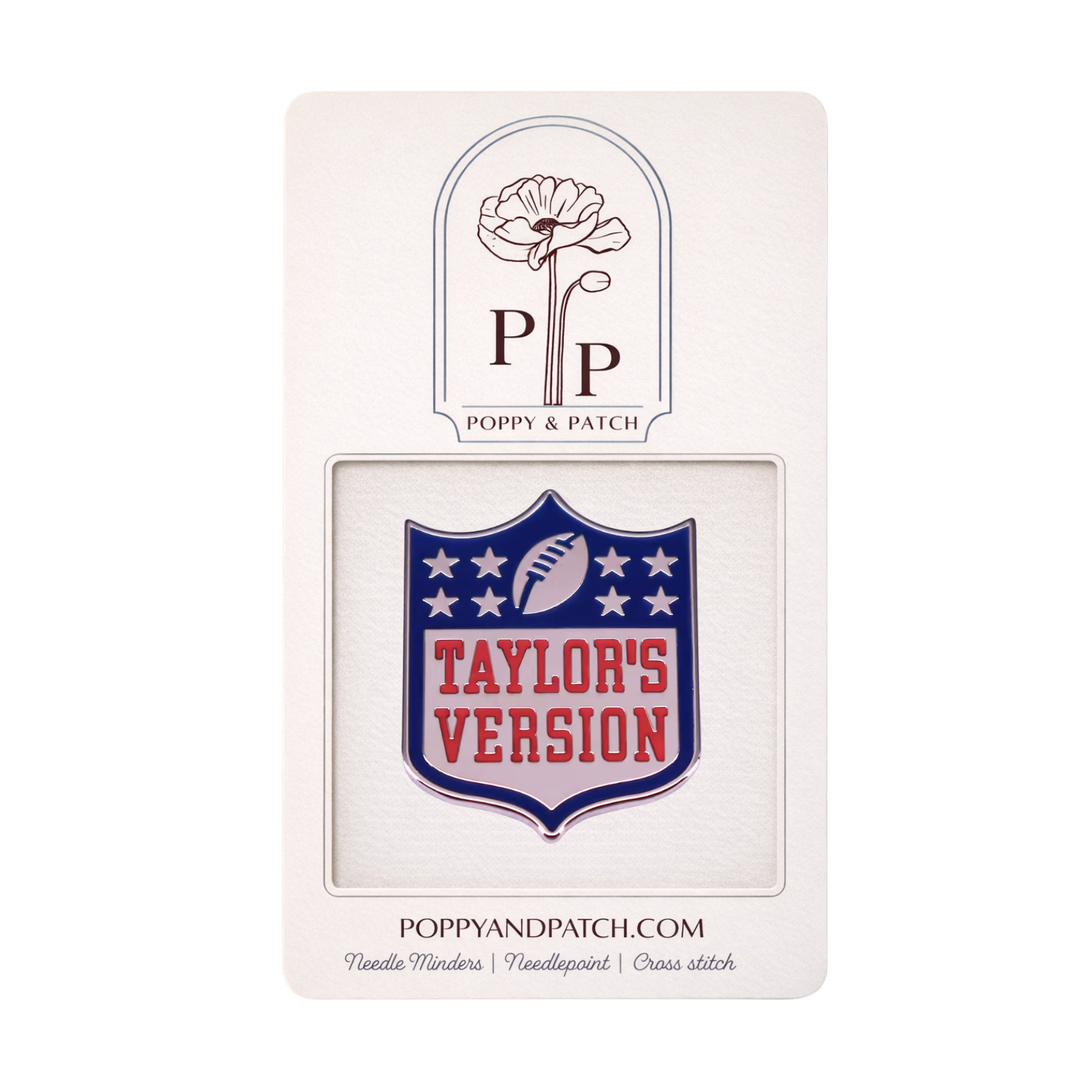 NFL (Taylor’s Version) Needle Minder –Needle Holder – Needlepoint, Cross Stitch, & Embroidery