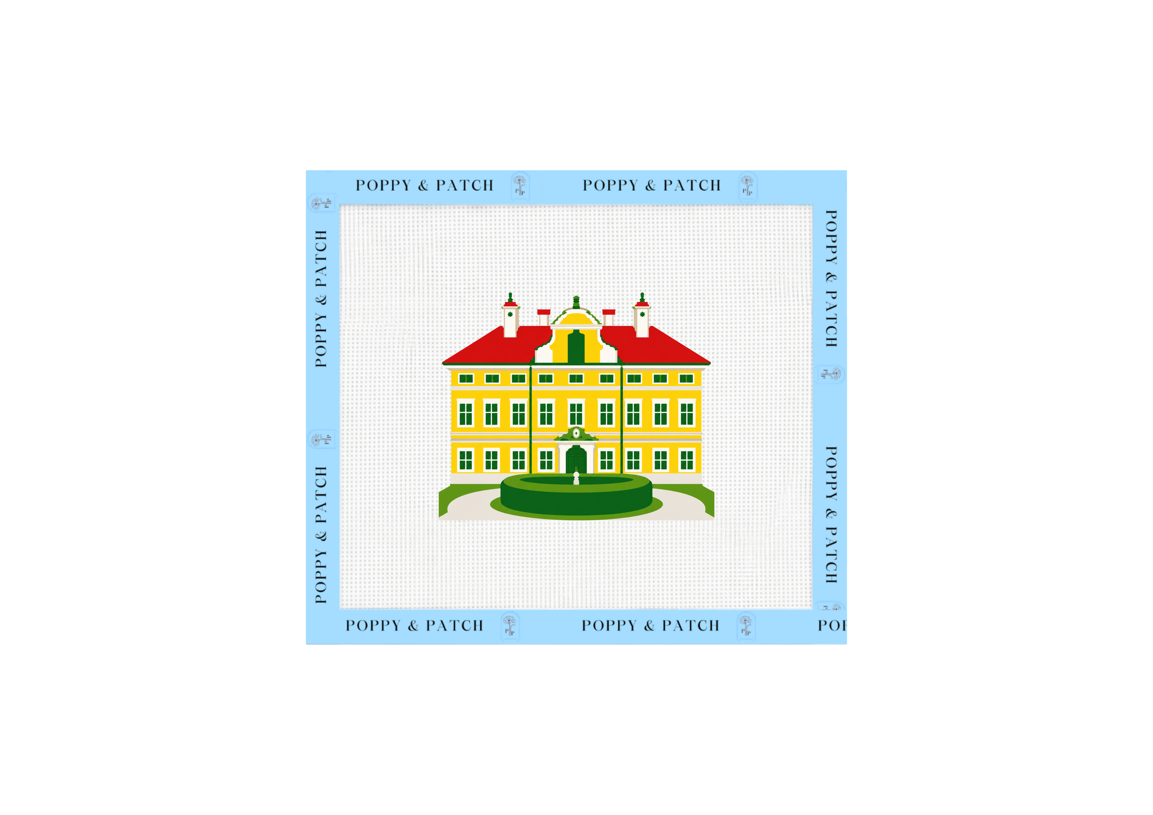 Sound of Music The Von Trapp Home Needlepoint Canvas