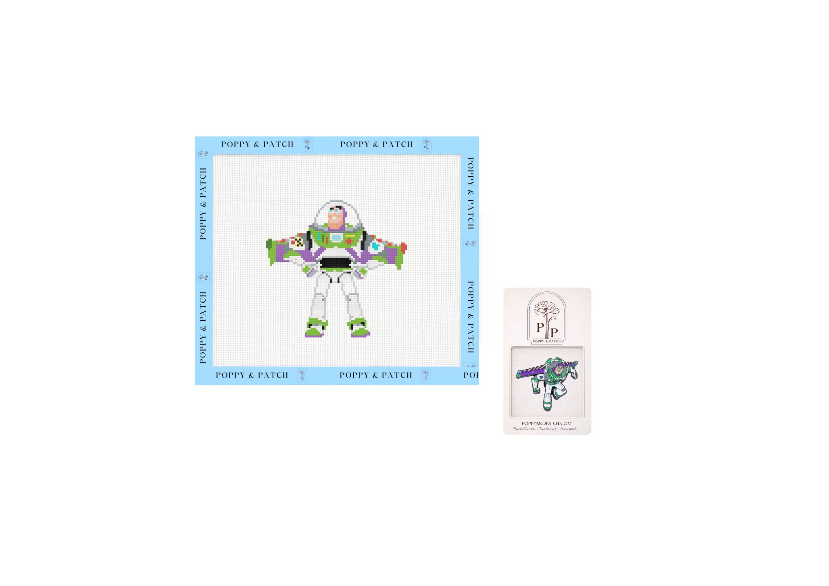 Toy Story Buzz Lightyear Needlepoint Canvas