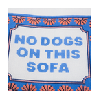 No Dogs on This Sofa Needlepoint Canvas – Hand-Painted Quote Design