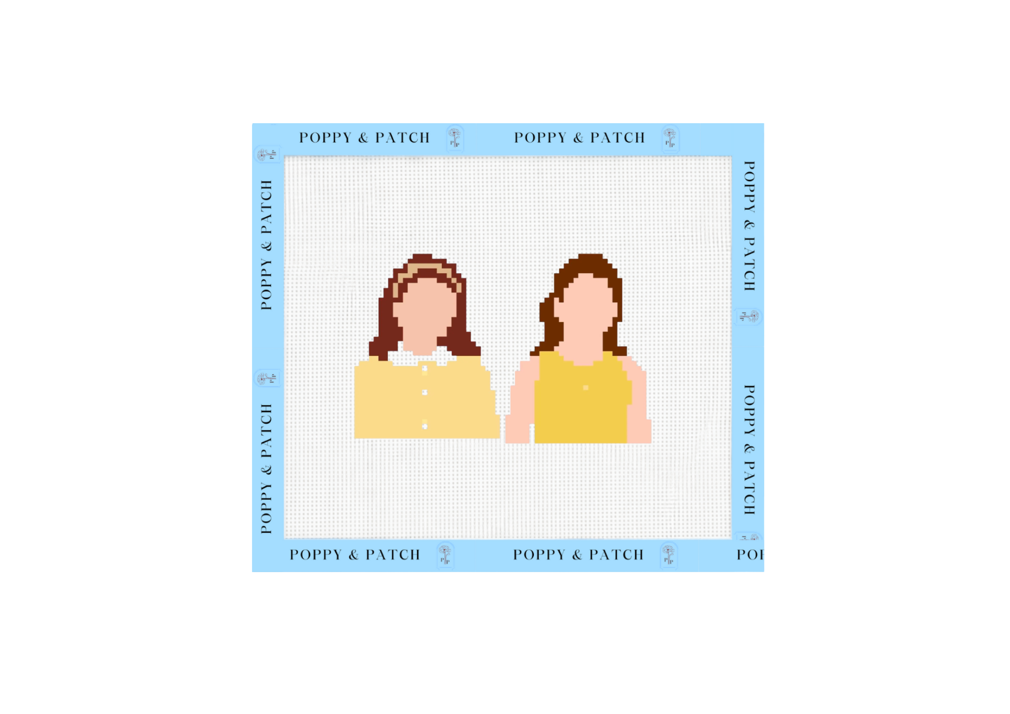 Parent Trap Hallie & Annie Needlepoint Canvas