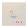 Party Animals Swan Needlepoint Canvas – Birthday Design