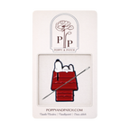 Peanuts Snoopy on Doghouse Needle Minder | Magnetic Needle Holder for Needlepoint, Cross Stitch & Embroidery