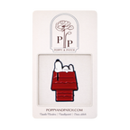 Peanuts Snoopy on Doghouse Needle Minder | Magnetic Needle Holder for Needlepoint, Cross Stitch & Embroidery