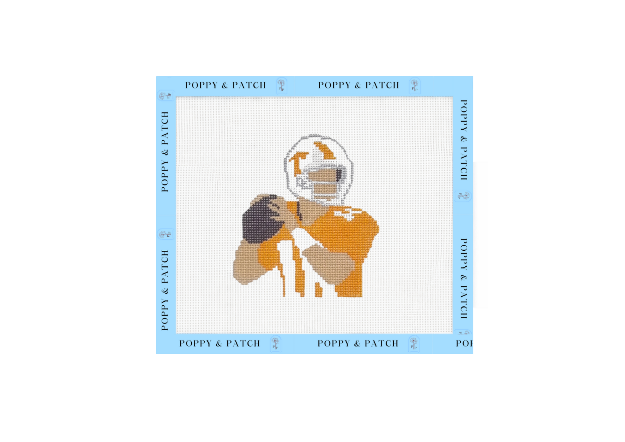 Peyton Manning University of Tennessee Needlepoint Canvas