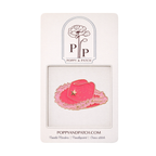 Pink Cowgirl Hat Needle Minder – Needle Holder – Needlepoint, Cross Stitch & Embroidery