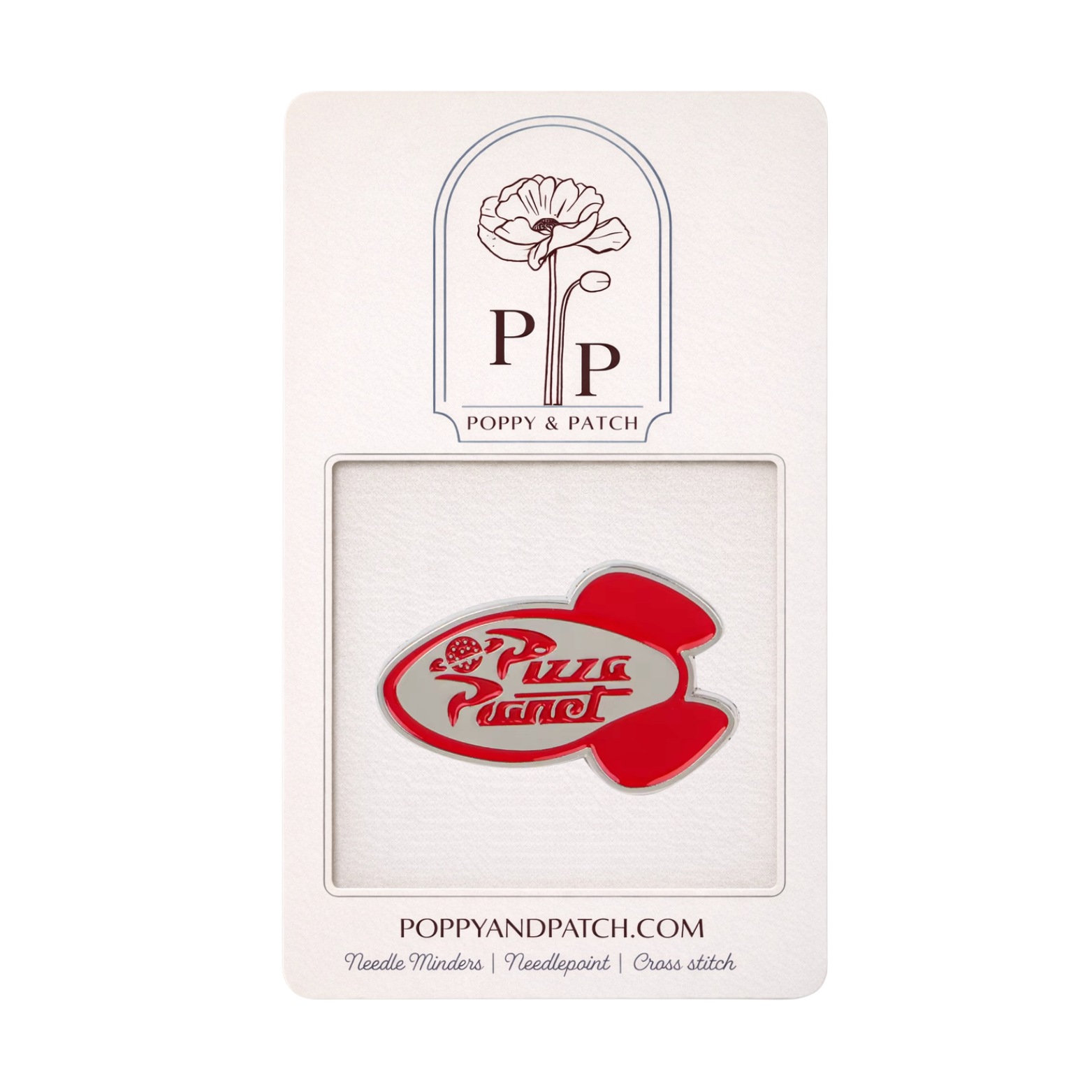 Toy Story Pizza Planet Needle Minder – Toy Story Inspired Pizza Holder – Needlepoint,  Cross Stitch, & Embroidery Accessory