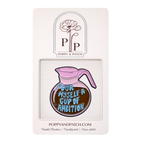 Pour Myself a Cup of Ambition Needle Minder – Dolly Parton Inspired Needle Minder Needlepoint Cross Stitch & Embroidery