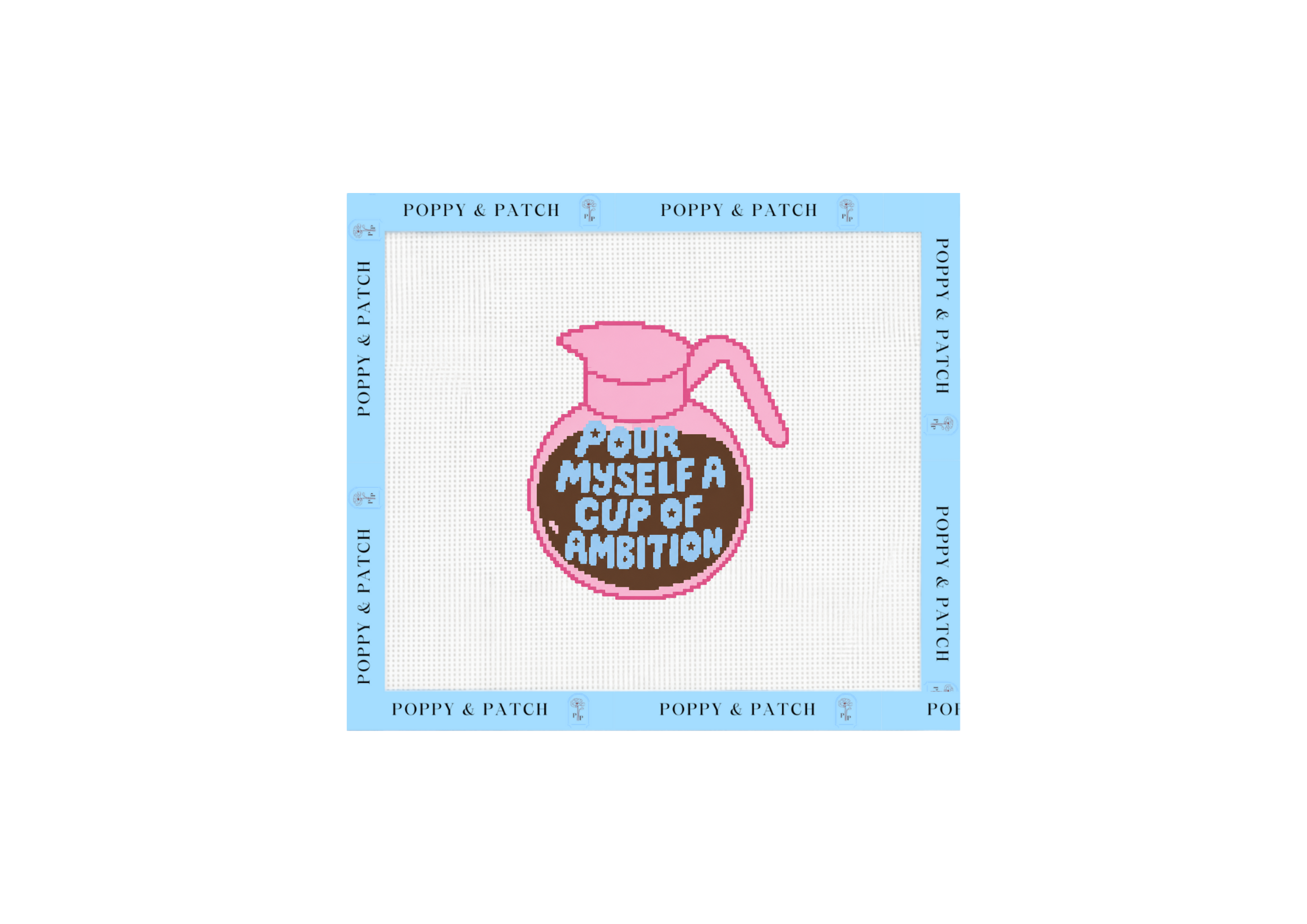 Pour Myself a Cup of Ambition Needlepoint Canvas - Dolly Parton