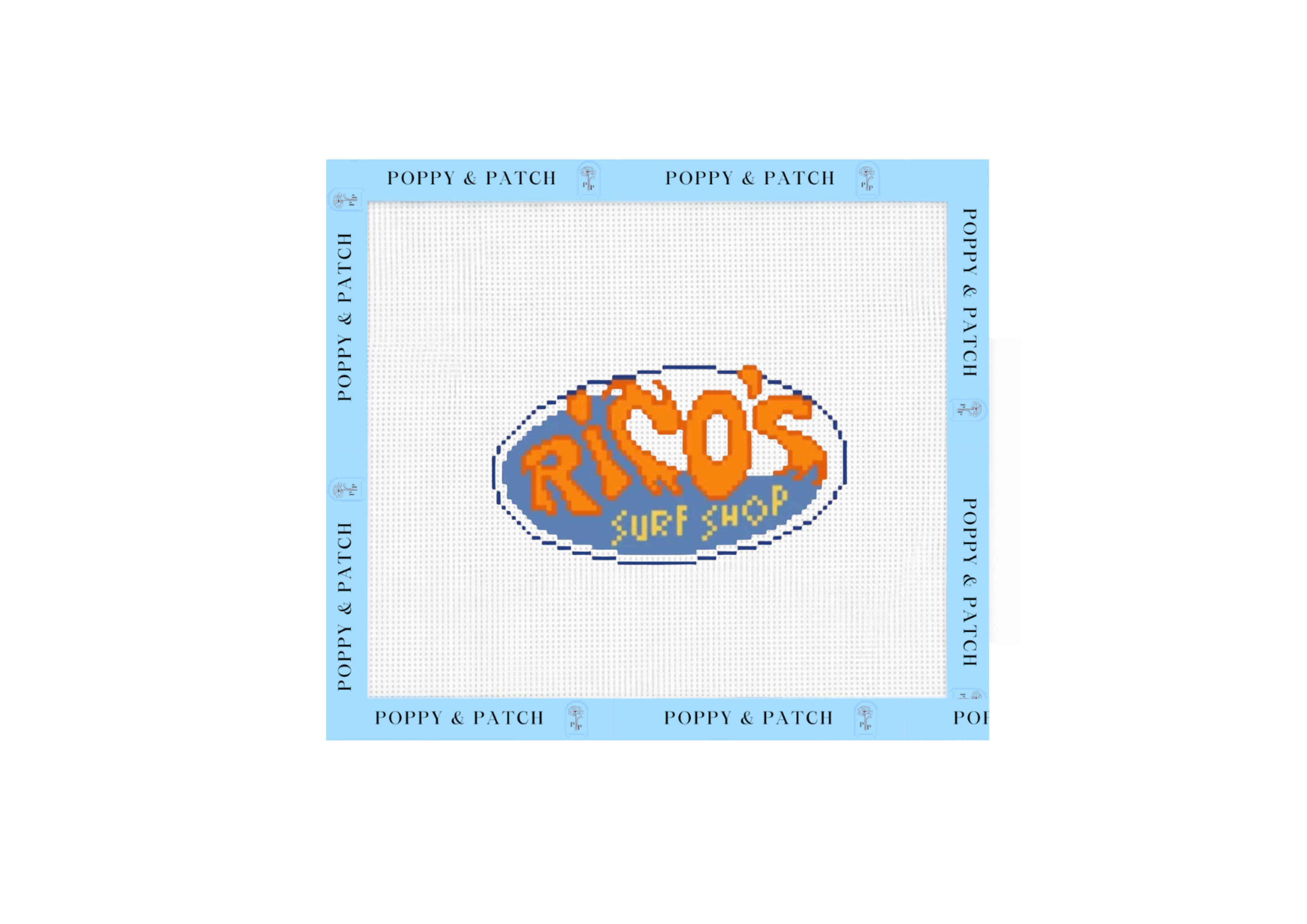 Rico’s Surf Shop Needlepoint Canvas