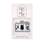 Rock Paper Scissors Cat Needle Minder – Needle Holder – Needlepoint, Cross Stitch & Embroidery