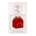 Sad Happy Meal Style Box Needle Minder – Melancholy Fast Food Inspired Magnetic Needle Holder for Needlepoint and Embroidery