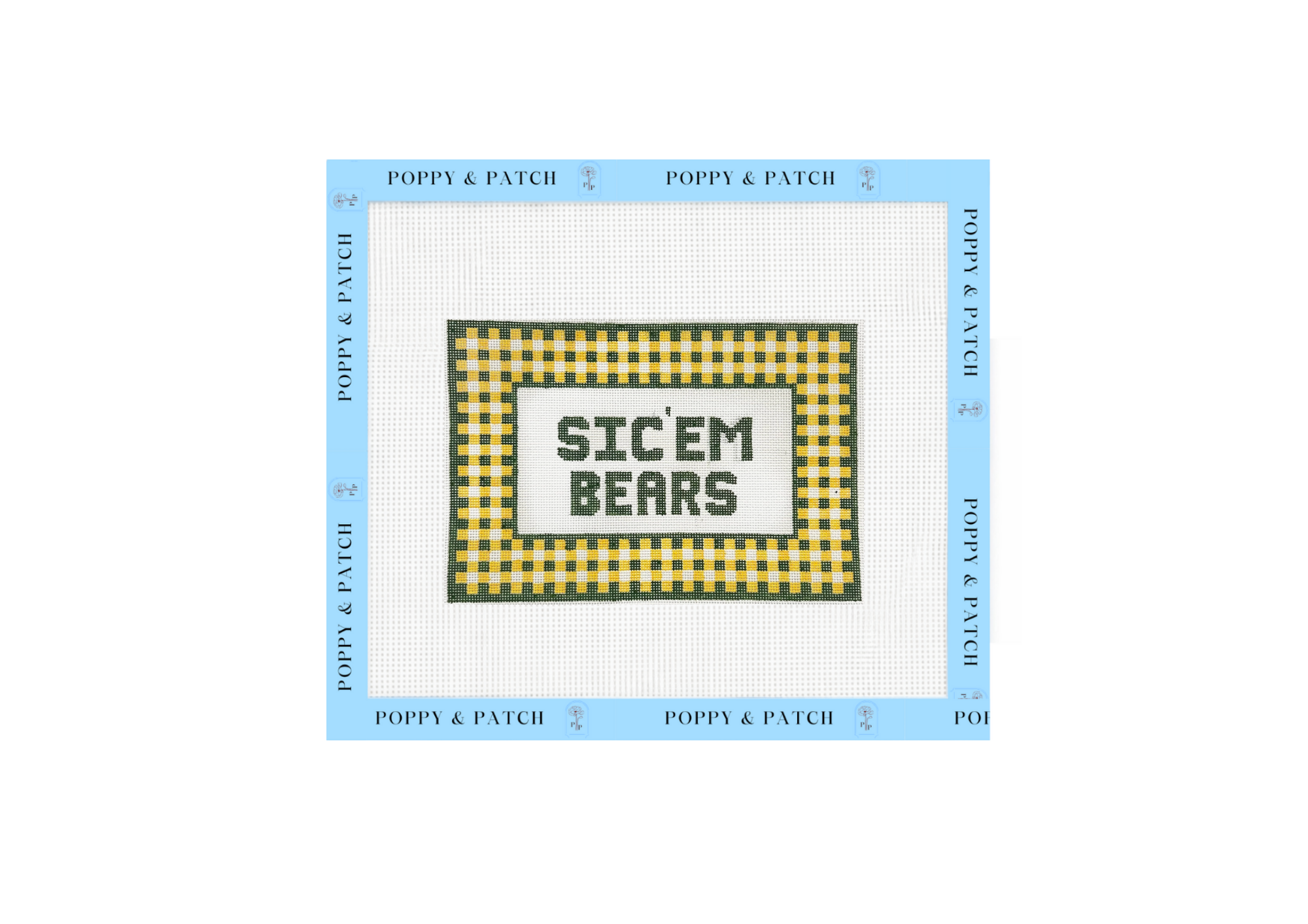 Sic’em Bears- Baylor Needlepoint Canvas