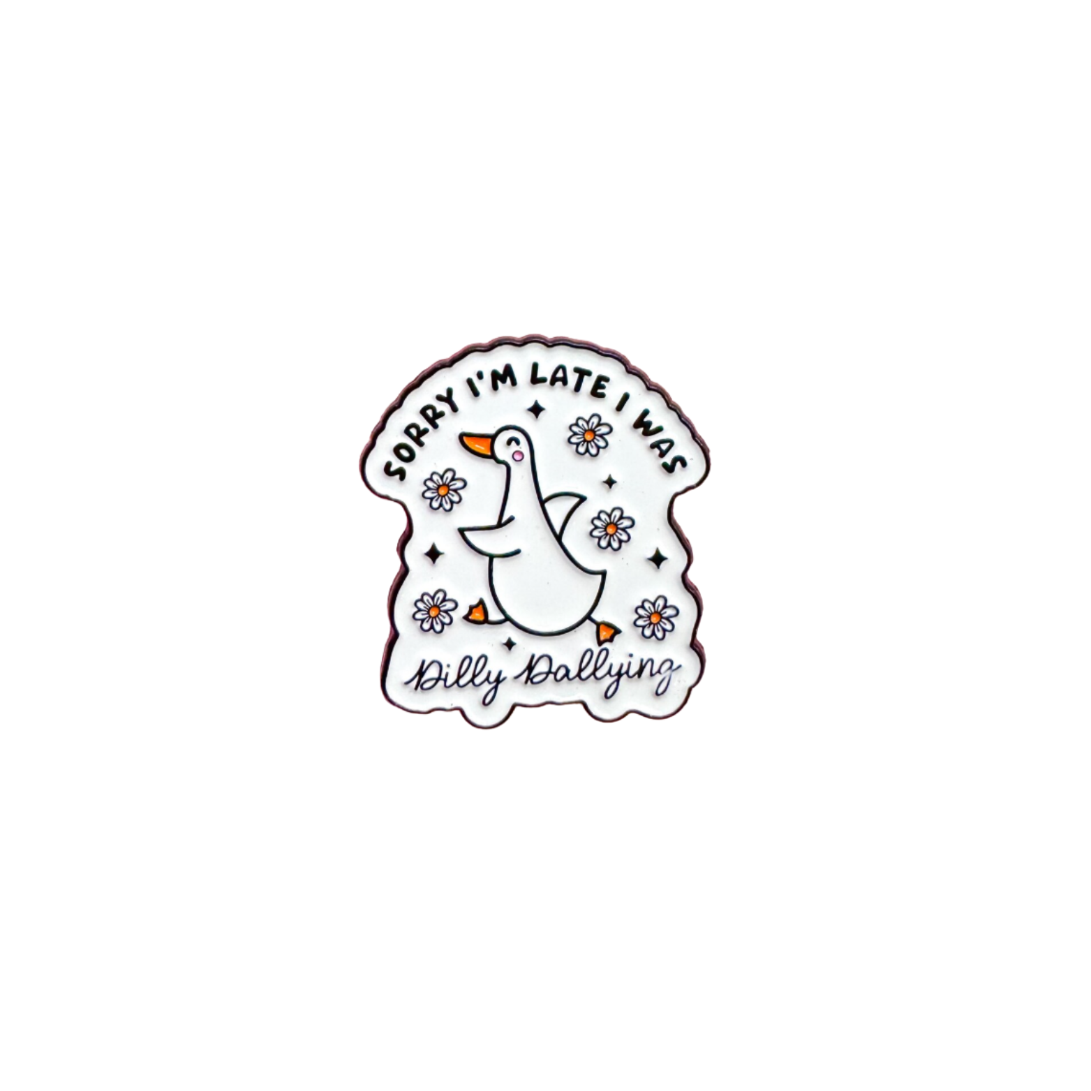 Sorry I’m Late I Was Dilly Dallying Goose Needle Minder – Needle Holder – Needlepoint Cross Stitch & Embroidery