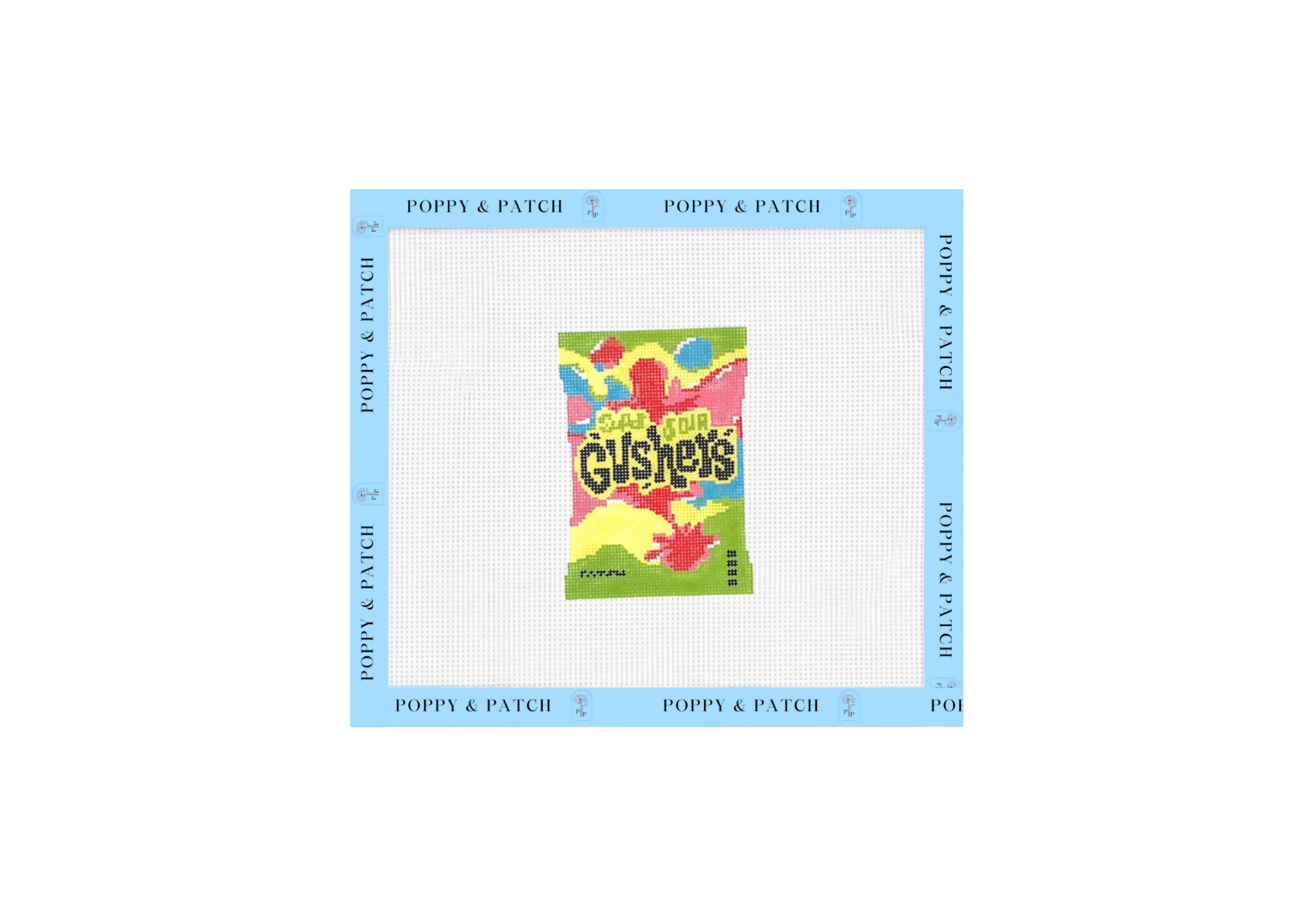 Sour Gushers Needlepoint Canvas