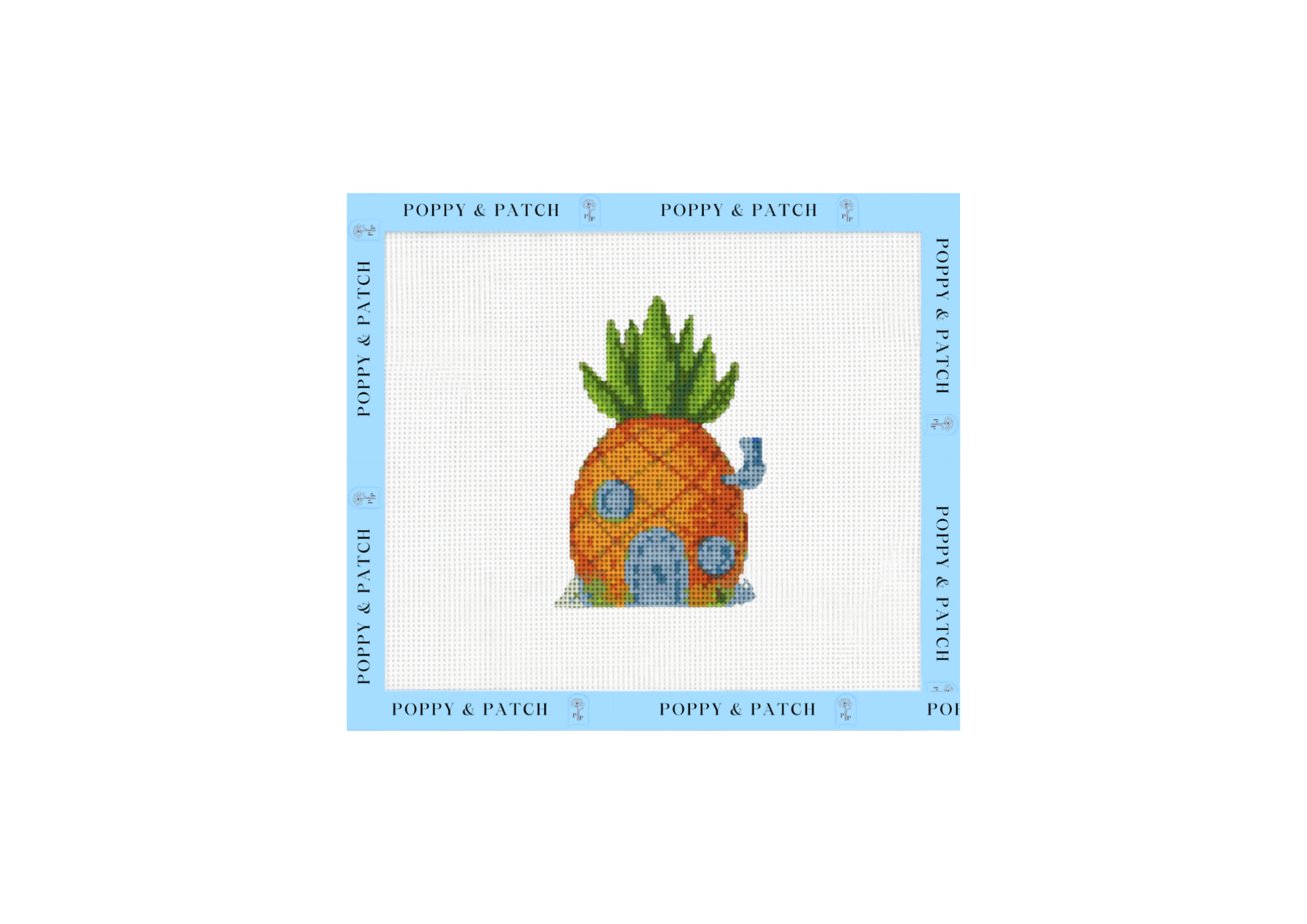 SpongeBob's Pineapple House – SpongeBob Village Needlepoint Canvas