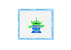 Squeeze Toy Alien Needlepoint Canvas