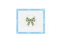 Green Polka Dot Bow Needlepoint Canvas