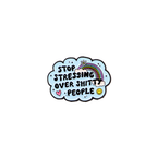 Stop Stressing Over Shitty People Needle Minder – Needle Holder – Needlepoint, Cross Stitch & Embroidery