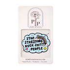 Stop Stressing Over Shitty People Needle Minder – Needle Holder – Needlepoint, Cross Stitch & Embroidery