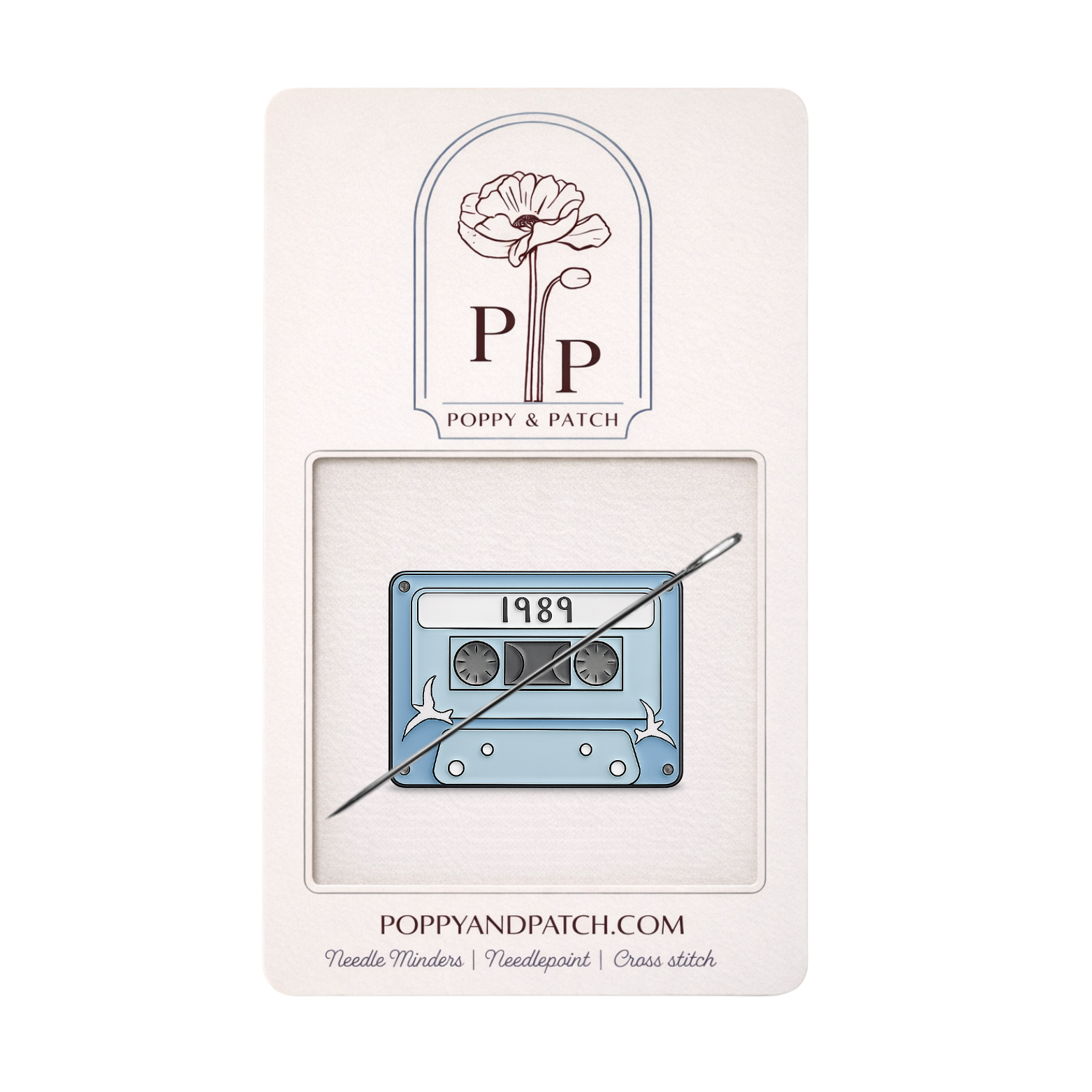 1989 Cassette Tape Needle Minder – Needlepoint & Cross Stitch (Taylor Swift Inspired)