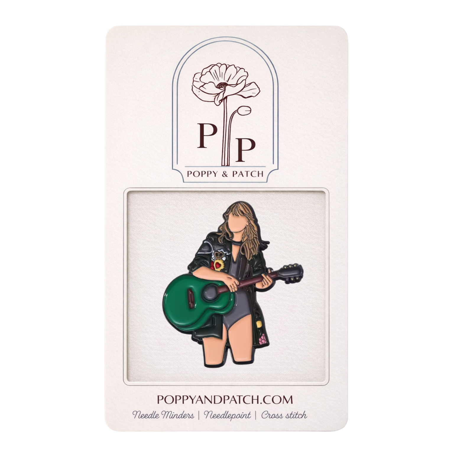Taylor Swift Acoustic Guitar Needle Minder – Needlepoint & Cross Stitch