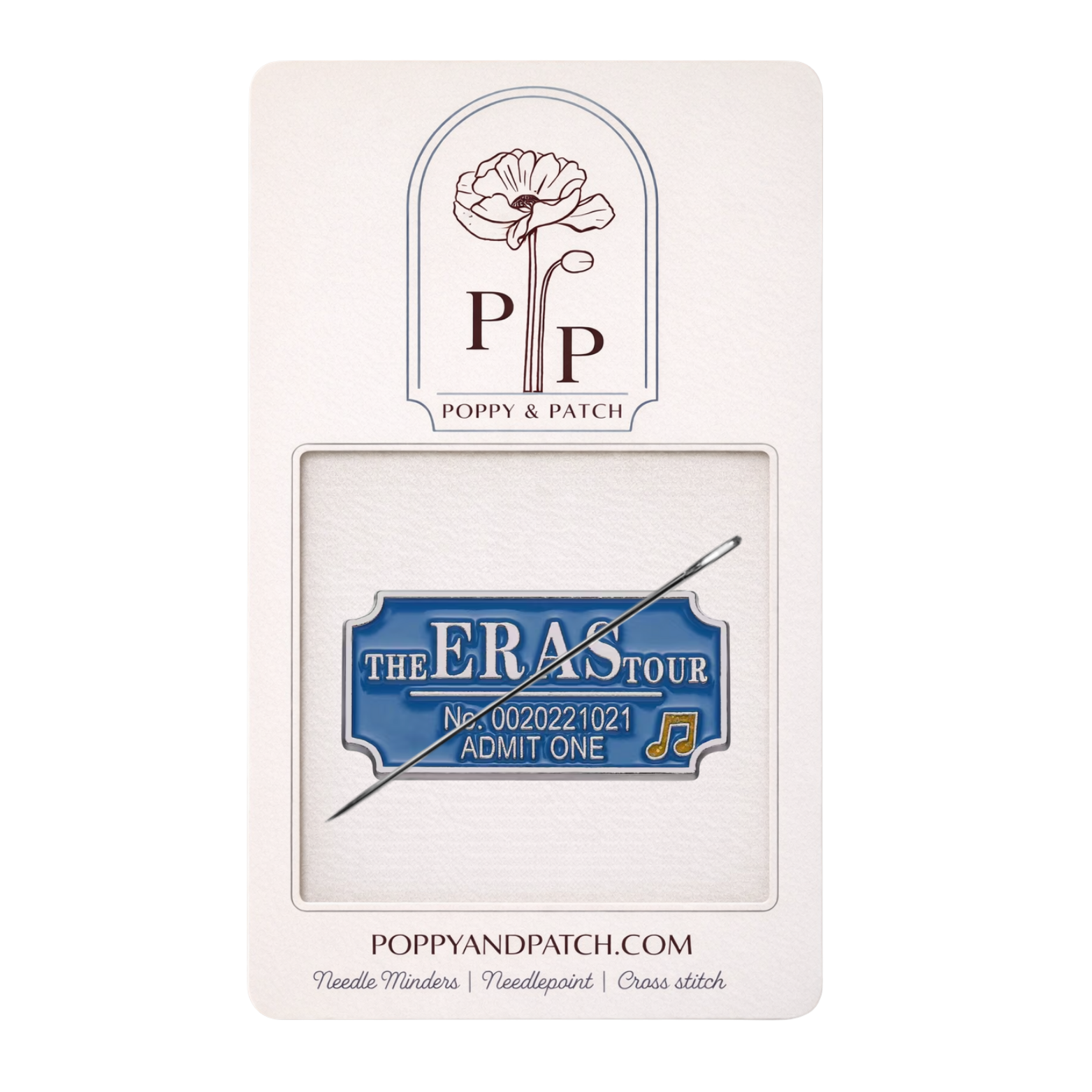 Taylor Swift Eras Tour Ticket Needle Minder – Needlepoint & Cross Stitch