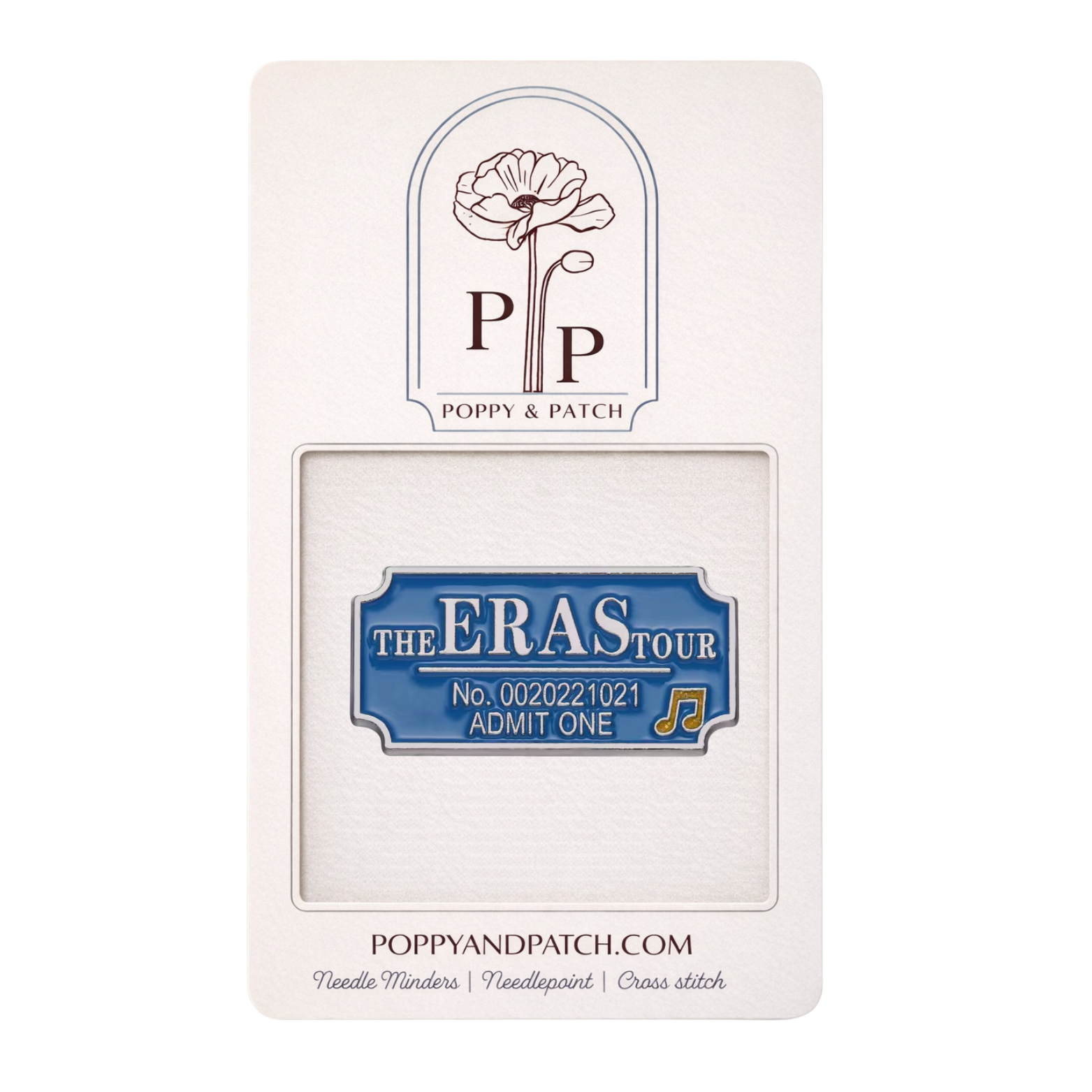 Taylor Swift Eras Tour Ticket Needle Minder – Needlepoint & Cross Stitch