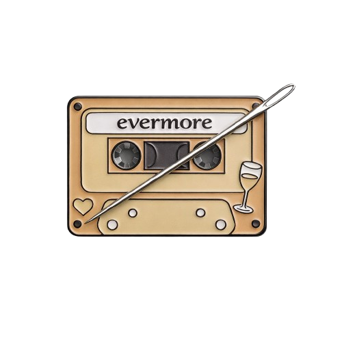 Evermore Cassette Tape Needle Minder – Needlepoint & Cross Stitch (Taylor Swift Inspired)