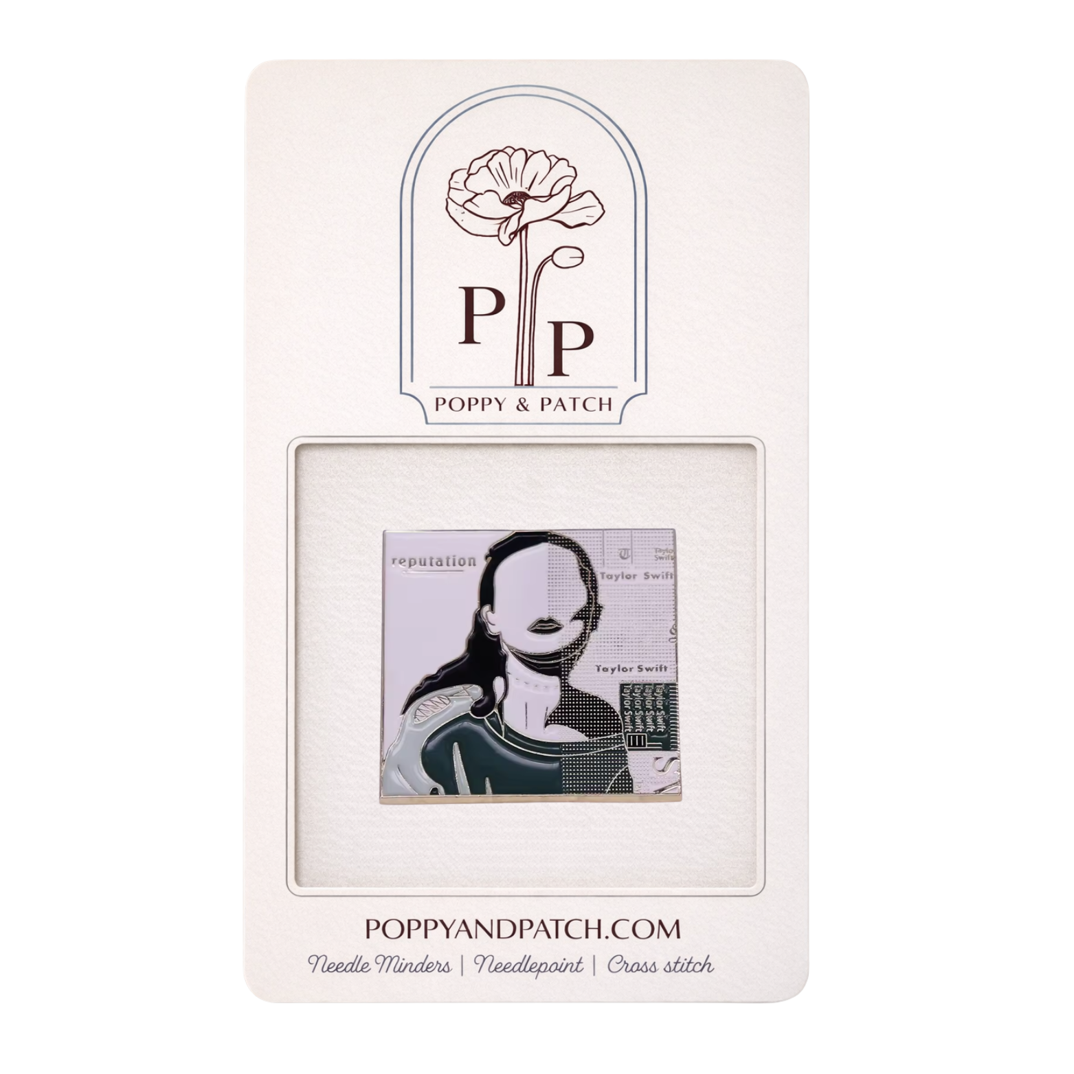 Taylor Swift Reputation Album Needle Minder – Needle Holder – Needlepoint Cross Stitch & Embroidery
