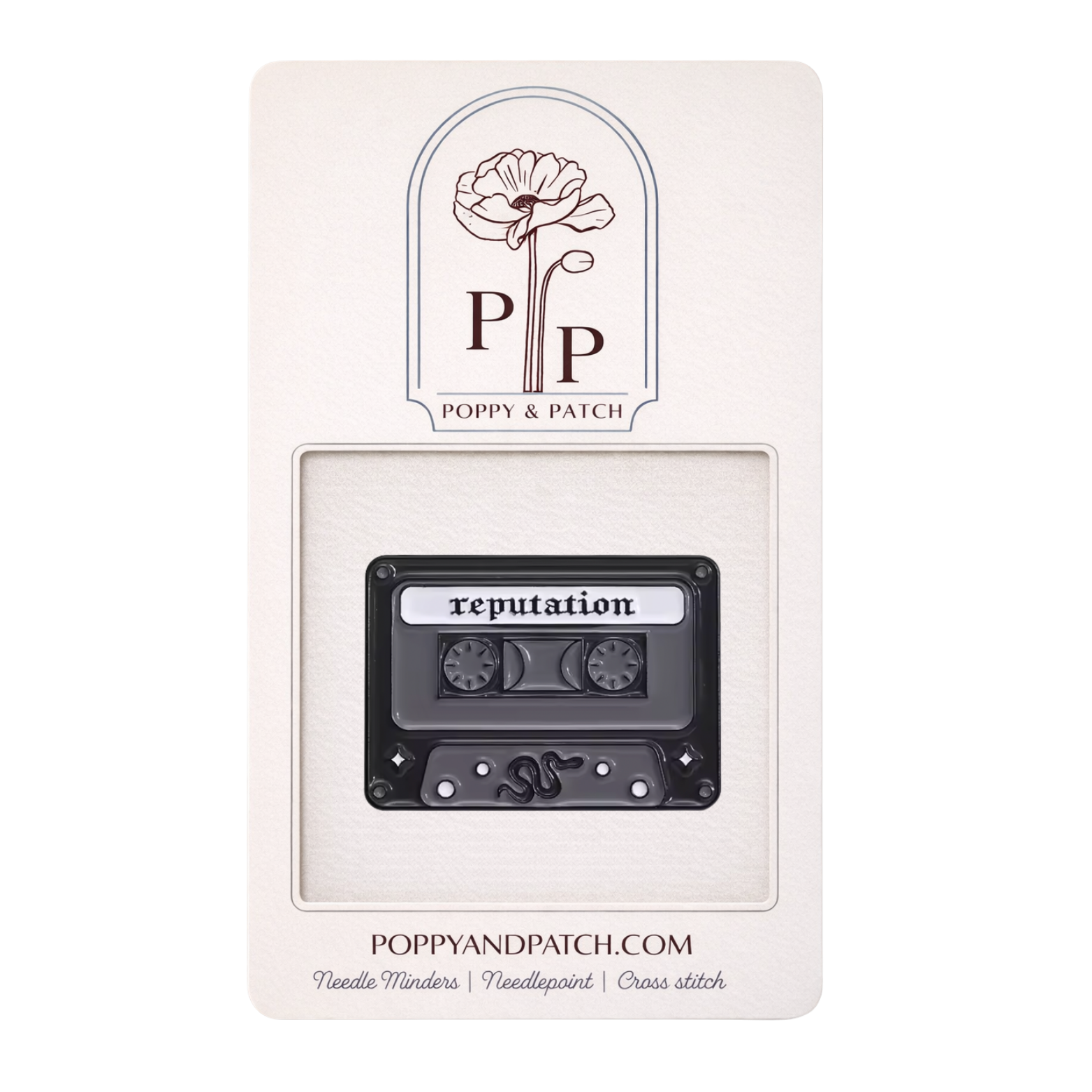 Taylor Swift Reputation Cassette Tape Needle Minder – Needlepoint & Cross Stitch